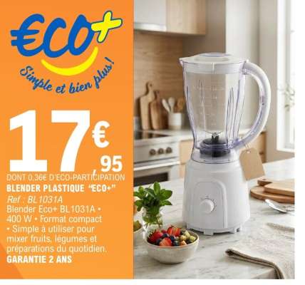 BLENDER PLASTIQUE "ECO+"