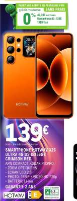 SMARTPHONE HOTWAV X26 ULTRA 4G DS 8/256GB