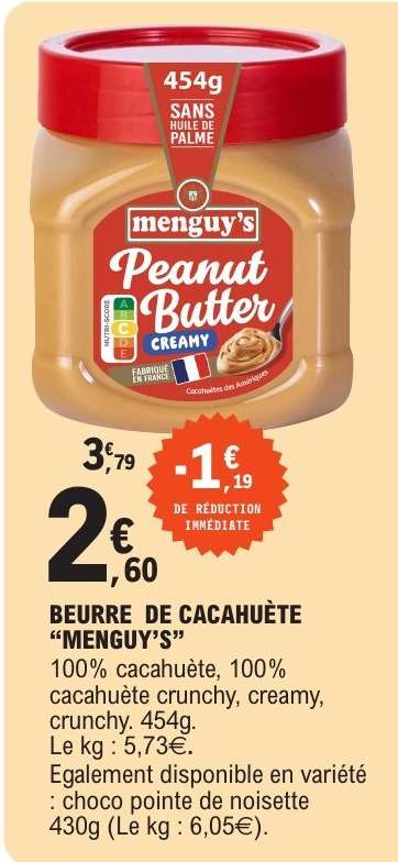 Beurre de Cacahuète 'Menguy's'