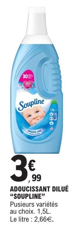 Adoucissant dilué SOUPLINE