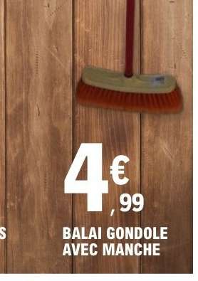 BALAI GONDOLE AVEC MANCHE