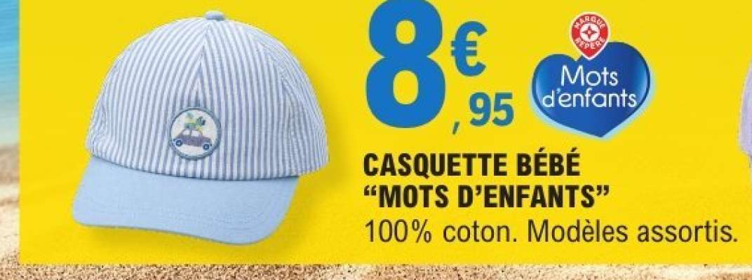CASQUETTE BÉBÉ “MOTS D’ENFANTS”