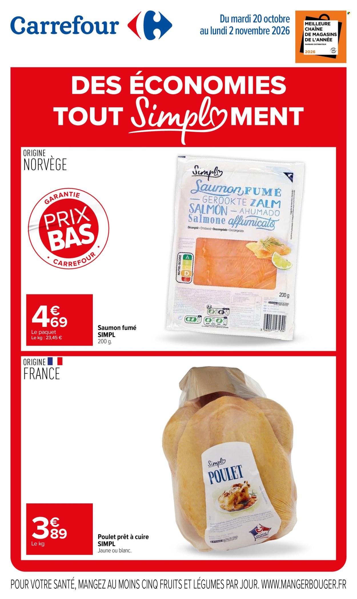 Catalogue Carrefour Hypermarchés - 20.10.2026 - 02.11.2026. Page 1