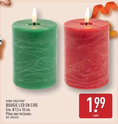 BOUGIE LED EN CIRE