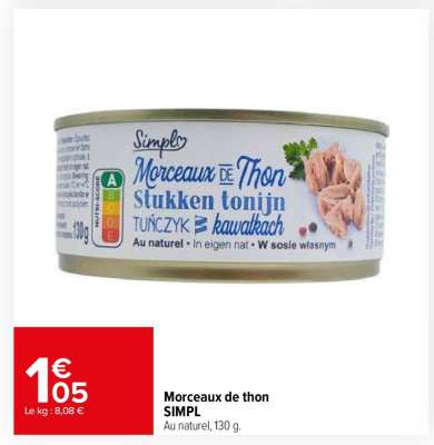 Morceaux de thon SIMPL