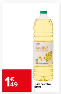 Huile de colza SIMPL