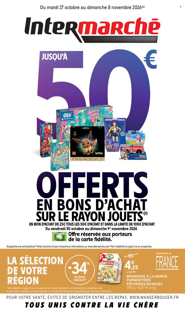 Catalogue Intermarché Super - 27.10.2026 - 08.11.2026. Page 1