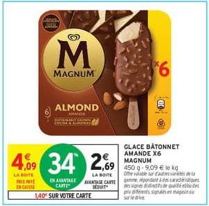 GLACE BÂTONNET AMANDE X6 MAGNUM