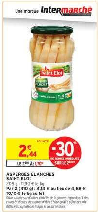 ASPERGES BLANCHES SAINT ELOI