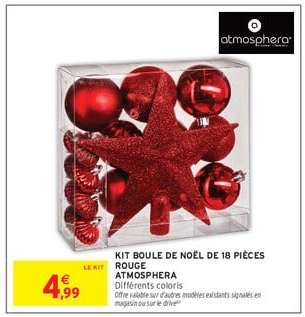 Kit Boule de Noël de 18 Pièces