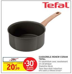 CASSEROLE RENEW CERAM TEFAL