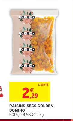 RAISINS SECS GOLDEN DOMINO