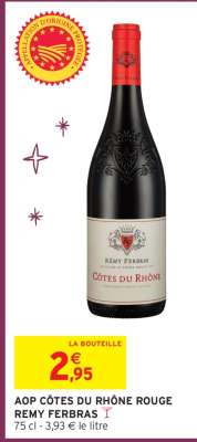 AOP CÔTES DU RHÔNE ROUGE REMY FERBRAS