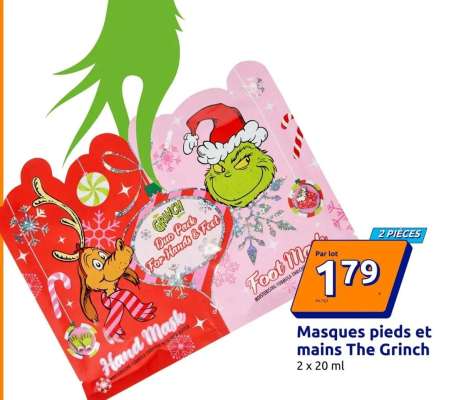 Masques pieds et mains The Grinch