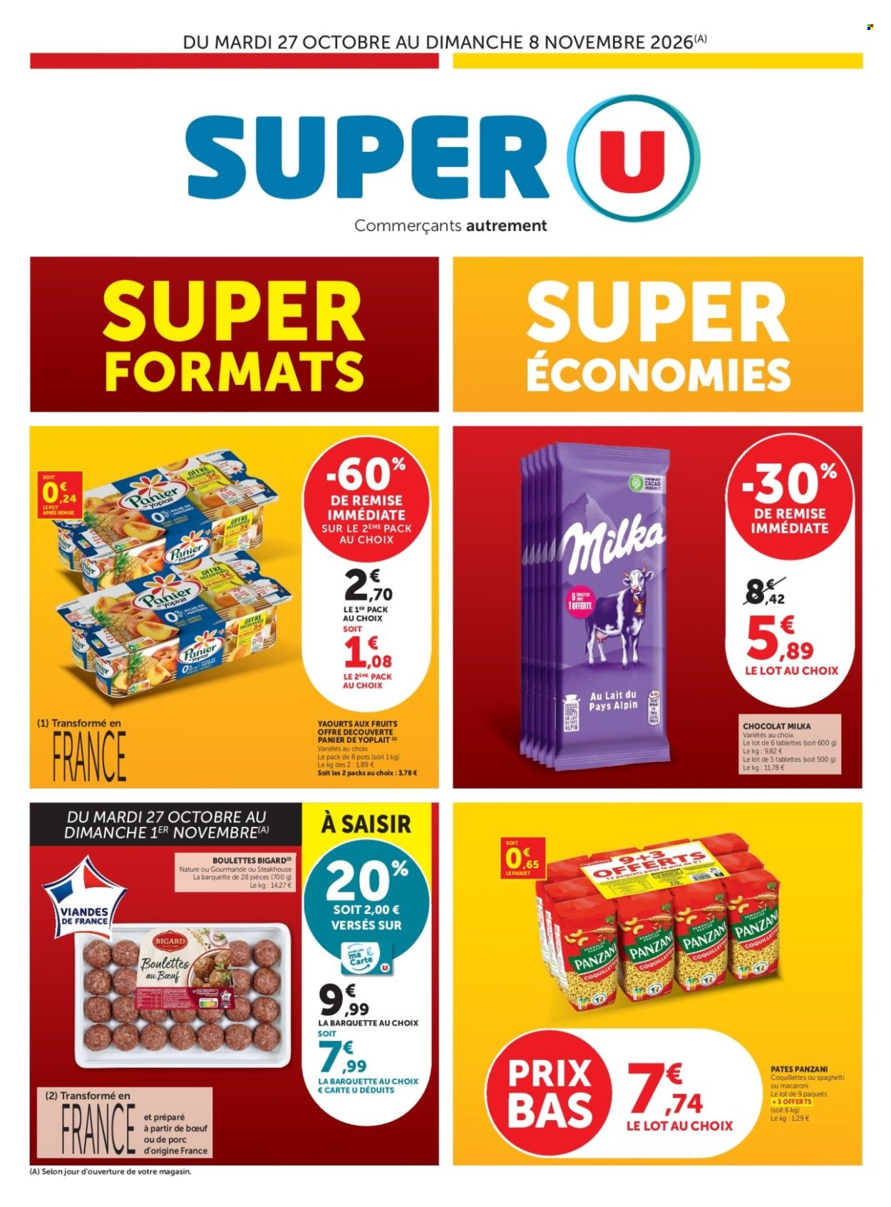 Catalogue SUPER U - 27.10.2026 - 08.11.2026. Page 1