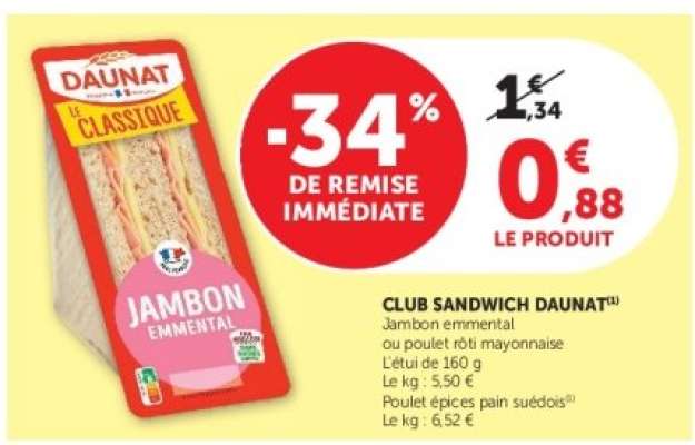 Club Sandwich "Daunat"