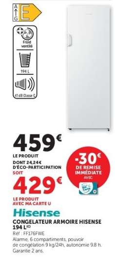 Hisense Congélateur Armoire
