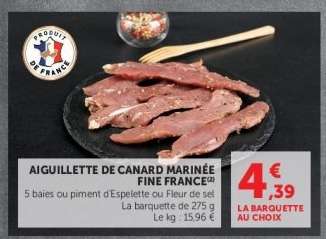 AIGUILLETTE DE CANARD MARINÉE FINE FRANCE
