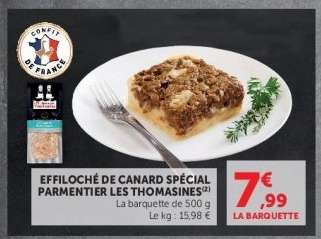 ÉFFILOCHÉ DE CANARD SPÉCIAL PARMENTIER LES THOMASINES