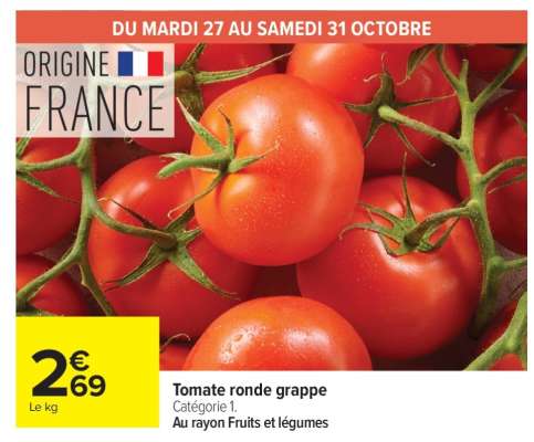 Tomate ronde grappe