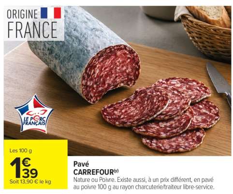 Pavé CARREFOUR
