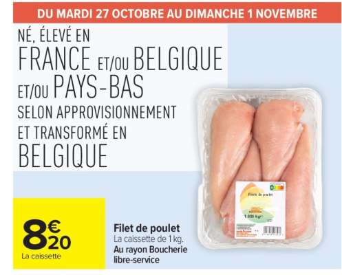 FILET DE POULET