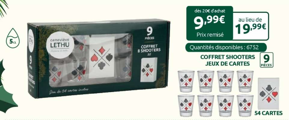 COFFRET SHOOTERS JEUX DE CARTES