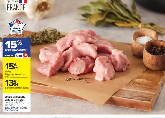 Veau : Blanquette