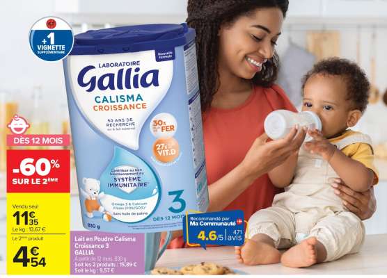 Lait en Poudre Calisma Croissance 3