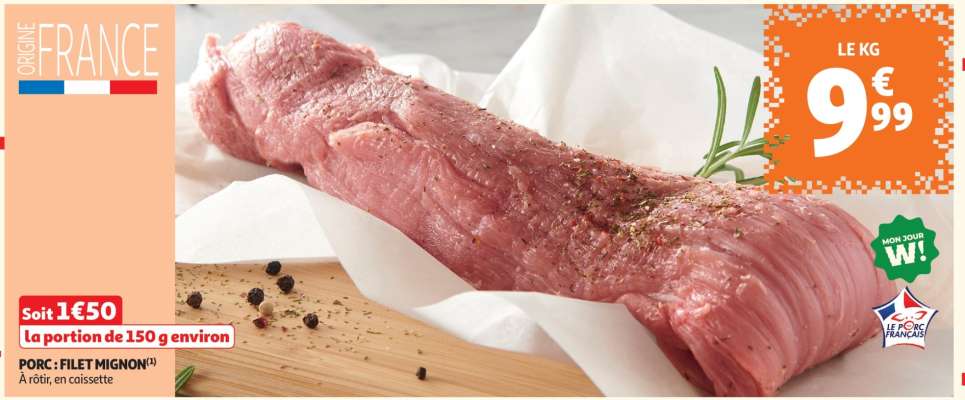 Porc : Filet Mignon