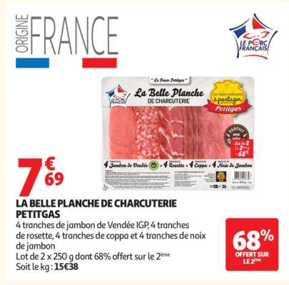 LA BELLE PLANCHE DE CHARCUTERIE PETITGAS