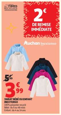 SWEAT BÉBÉ OU ENFANT INEXTENSO