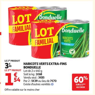 Haricots Verts Extra Fins Bonduelle