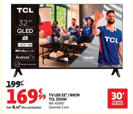 TV LED 32" / 80CM TCL 32S4K