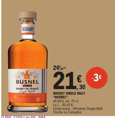 WHISKY SINGLE MALT “BUSNEL”