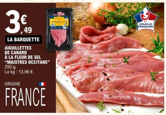 AIGUILLETTES DE CANARD À LA FLEUR DE SEL "MAISTRES OCCITANS"